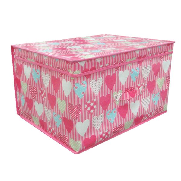 Pink Hearts Design Jumbo Storage Chest - Wrap Your Love